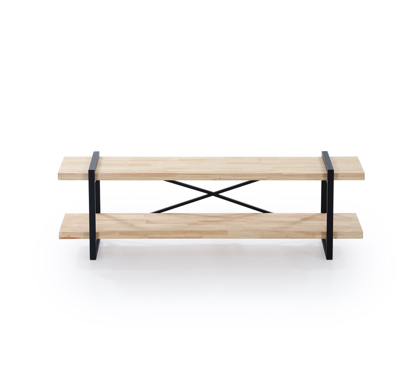 MESA TV PLANK ROBLE NORDISH-NEGRO - Imagen 2